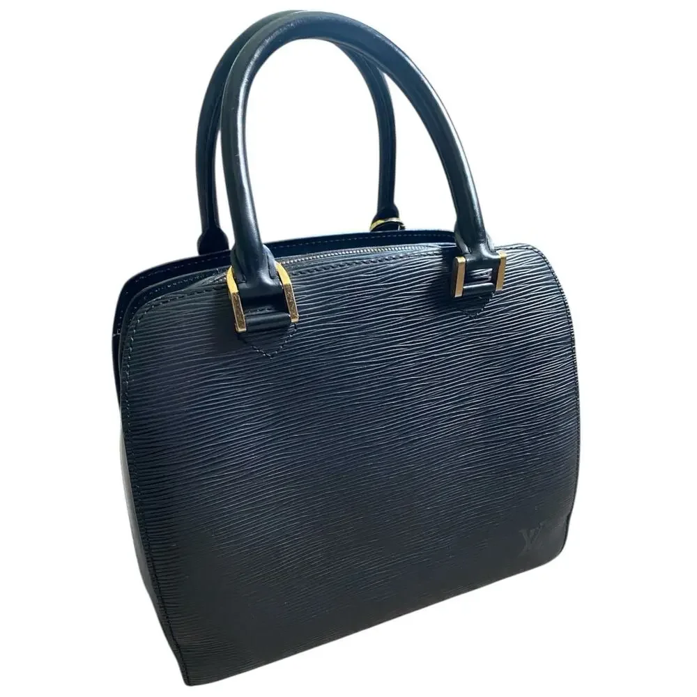 Louis Vuitton Pont Neuf Black Noir Epi Leather Handbag Purse Vintage Luxury Bag - Picture 3 of 16